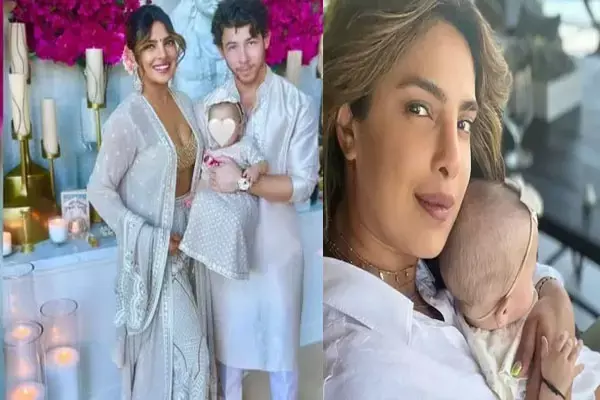 प्रियंका चोपड़ा-निक जोनस ने दिखा दिया बेटी का चेहरा, पिंक कैप में लग रही काफी क्यूट... देखें फ़ोटो