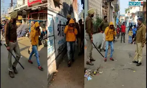 CG News Video-बदमाश की निकली हेकड़ी: युवती के घर घुसकर चेहरे पर मारा ब्लेड, मोहल्ले में निकाला गया जुलूस... कान पकड़कर आरोपी बोला...