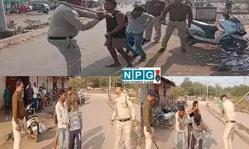 CG न्यूज़-शराब दुकान के पास चाकू मारकर लूट करने वाले तीन पकड़ाए, पुलिस ने निकाला जुलूस, बोले-नहीं न सर, मत मार, अब नहीं करंव...