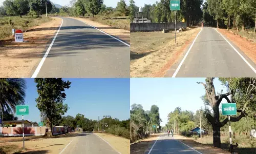 जहां थी कभी नक्सलियों की दहशत, वहां पहुंची शासन की सड़क...इस सड़क का नाम प्राचीन आदिम देवता लिंगो देव के नाम पर