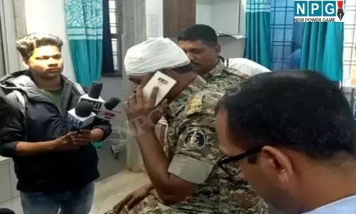 Narayanpur SP Sadanand Kumar ने NPG से कहा – स्कूल के बच्चों को मारने जा रहे थे उपद्रवी, मैं रोकने पहुंचा, तभी किसी ने सिर पर मारा, अभी ठीक हूं