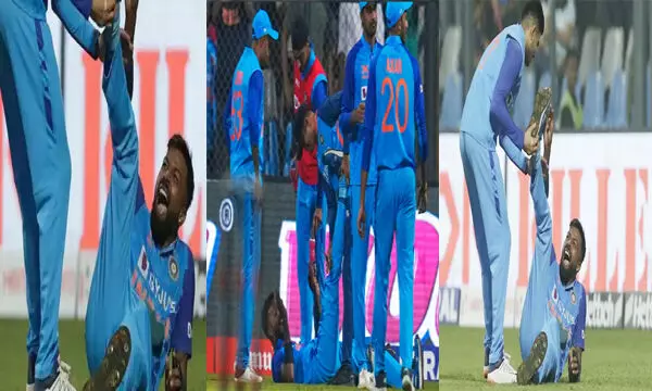 टी20 IND vs SL: कैच लेते वक्त टीम इंडिया के कप्तान को लगी गंभीर चोट, मैदान में लड़खड़ाते हुए गिरे...VIDEO वायरल...