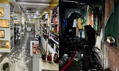 CG Bilaspur Shopping Complex fire: शॉपिंग कॉम्प्लेक्स में लगी भीषण आग, पूरी दुकान जलकर खाक
