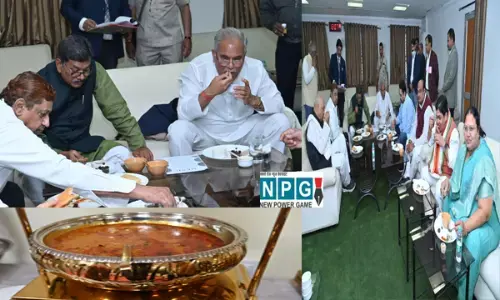 Millets lunch in Chhattisgarh assembly-वाह क्या खाना है: छत्तीसगढ़ विधानसभा में मिलेट्स लंच...रागी का हलवा, कोदो के भजिये, बाजरे की कढ़ी खाकर CM से लेकर मंत्री तक वाह-वाह कर उठे... PM मोदी के सुझाव पर...