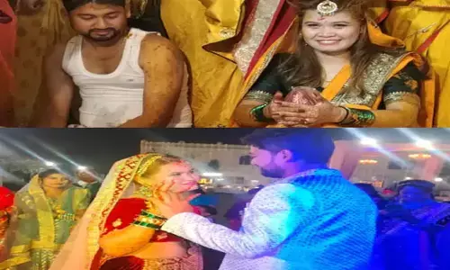 छत्तीसगढ़ के किसान के बेटे के प्यार में पड़ी विदेशी लड़की, भारत आकर हिन्दू रीति रिवाज से रचाई शादी...