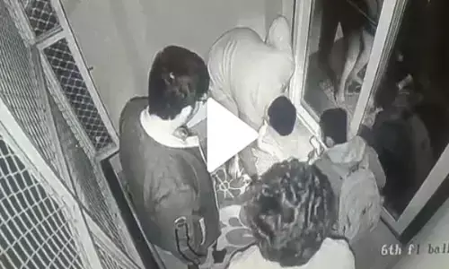 मौत का लाइव VIDEO: छठी मंजिल से गिरा छात्र, CCTV में कैद हुई घटना...