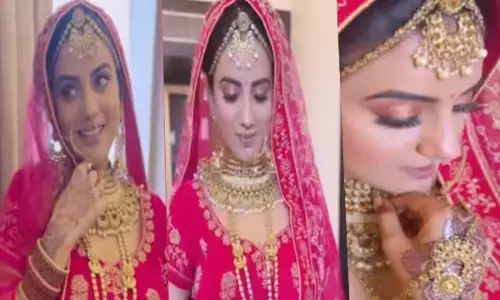 कियारा आडवाणी से पहले अक्षरा बनीं दुल्हन!....शादी के रंग जोड़े में दिखीं बेहद खूबसूरत, VIDEO हुआ वायरल...