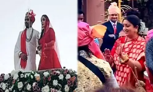 Smriti Irani Daughter Wedding: स्मृति ईरानी की बेटी की शादी: लाल जोड़े में बेहद खूबसूरत दिखीं केंद्रीय मंत्री की लाडली, देखें दूल्हा-दुल्हन की पहली तस्वीर...