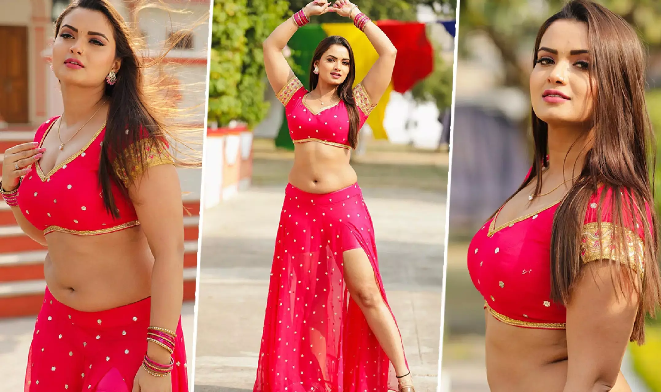 Neelam Giri Hot Photos: नीलम गिरी पर चढ़ा हॉटनेस का खुमार, लहंगा चोली में लगाई आग