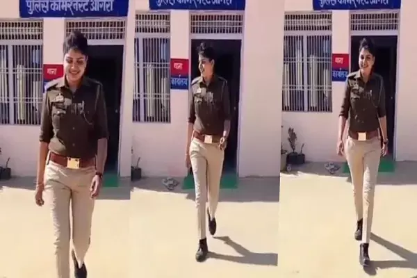 महिला पुलिसकर्मी को रील बनाना पड़ा महंगा, VIDEO वायरल होने के बाद DCP ने लिया एक्शन...देखें...