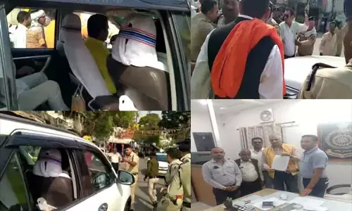 पीसीसी चीफ मोहन मरकाम की गाड़ी को बीजेपी कार्यकर्ताओं ने घेरा, बिना अनुमति राजधानी में भाजपा का प्रदर्शन करने पर एसपी को ज्ञापन