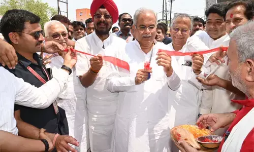 Raipur news: मुख्यमंत्री भूपेश बघेल ने किया फाफाडीह वाल्टियर रेल लाइन फोरलेन रेल्वे अंडर ब्रिज का लोकार्पण