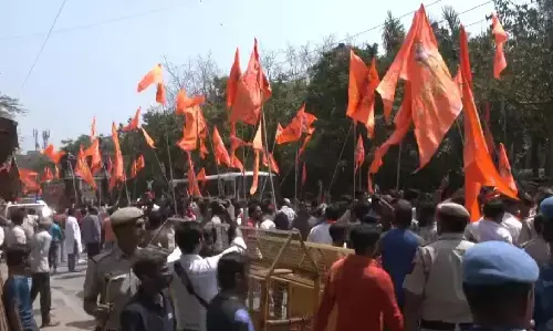 Jahangirpuri Ram Navami 2023: दिल्ली के जहांगीरपुरी में राम नवमी पर बगैर इजाजत निकाली गई शोभा यात्रा, पिछले साल हुआ था फसाद, इलाके में तनाव