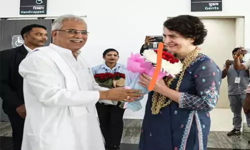 बस्तर में प्रियंका गांधी : भरोसे का सम्मेलन में आज पहली बार प्रियंका गांधी आएंगी बस्तर, सीएम दिल्ली से सीधे पहुंचेंगे जगदलपुर