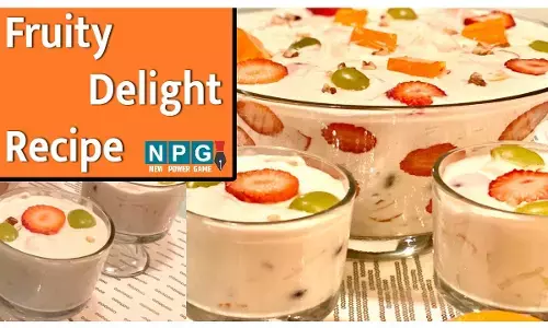 Frooty delight recipe : टेस्टी-क्रीमी मिल्क के साथ फ्रूट्स की गुडनेस, लीजिए फ्रूटी डिलाइट रेसिपी का स्वाद...