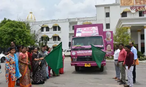 Dantewada news : महिलाओं को जागरूक और न्याय दिलाने जिले में पहुंची महतारी न्याय रथ