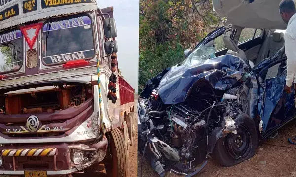 छत्तीसगढ़ में एक ही परिवार के तीन की मौत, कई घायल... नई कार लेने की खुशी में दर्शन कर लौट रहा था परिवार...