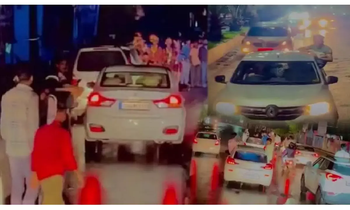 Bilaspur News: युवाओं का कार के काफिलों में खतरनाक स्टंट, खिड़कियों से निकल-निकलकर सड़कों में हुल्लड़बाजी, वीडियो वायरल...