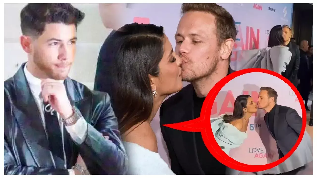 Priyanka Chopra-Sam Heughan Kiss: प्रियंका चोपड़ा को पति के सामने इस एक्टर ने किया Kiss, देखते रह गए निक जोनस...फोटो-वीडियो हुई वायरल...