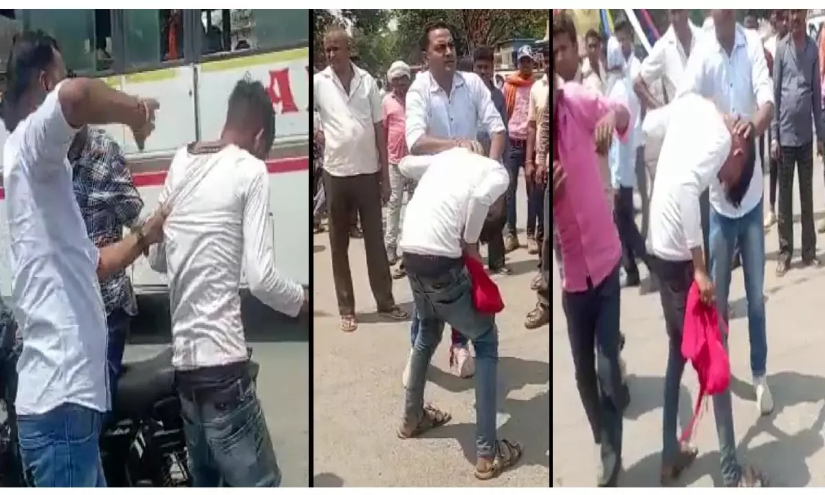 वर्दीधारी गुंडा! छत्तीसगढ़ में दरोगा साहब को रास्ता नहीं मिला तो गुस्से में दो युवकों को किया लहूलुहान..देखिए वीडियो