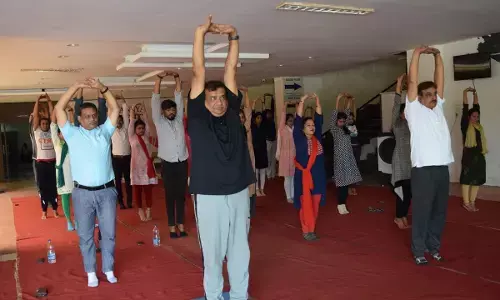 आंजनेय विश्वविद्यालय में अंर्तराष्ट्रीय योग दिवस का आयोजन...