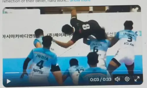भारतीय कबड्डी टीम ने दक्षिण कोरिया के बुसान में ईरान को 42-32 से हराकर 2023 एशियाई कबड्डी चैम्पियनशिप का खिताब जीता