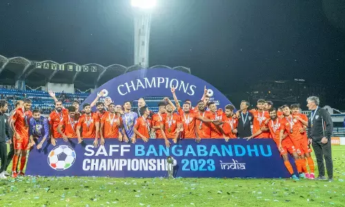 भारत ने रोमांचक पेनल्टी शूटआउट में जीत हासिल कर नौवां सैफ  कप (फुटबॉल) खिताब अपने नाम किया