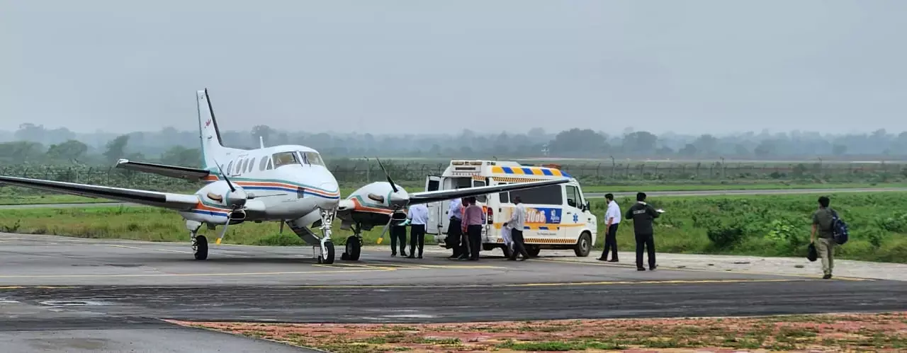 पीएम की सभा में आते समय गंभीर रुप घायल हुए कार्यकर्ता को भाजपा ने एयर एम्‍बुलेंस से पहुंचाया दिल्‍ली, एम्‍स में होगा ऑपरेशन