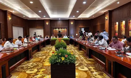 BJP Manifesto Committee: Photo News: भाजपा घोषणा पत्र समिति की बैठक शुरू, बड़े नेताओं की मौजूदगी में चल रही है बैठक