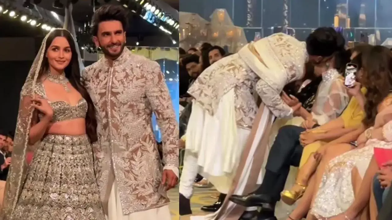 Deepika Padukone-Ranveer Singh: आलिया संग रैंप वॉक छोड़ दीपिका को किस करने दौड़े रणवीर, सामने आया वीडियो...