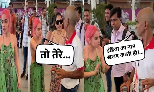 Uorfi Javed: इंडिया का नाम खराब करती हो! ये सब यहां नहीं चलेगा, उर्फी को देखते ही भड़क गए अकल जी, देखें वीडियो...