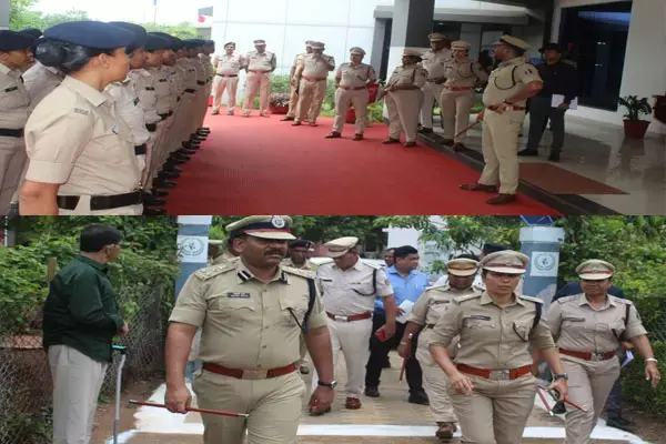 DIG छसबल डी श्रवण का वार्षिक निरीक्षण, परेड निरीक्षण के दौरान सभी अधिकारी-कर्मचारियों के वेशभूषा, परेड व किट का निरीक्षण