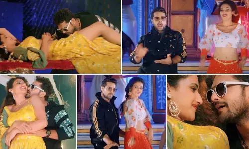 Bhojpuri Gaana: खेसारी लाल यादव के भोजपुरी गाना Nathuniya पर अर्शिया अर्शी ने किया हॉट डांस, भोजपुरी गाना हुआ वायरल