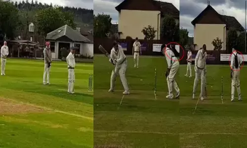 Sports News: पीठ पर बांधा ऑक्सीजन सिलेंडर, सांस लेने में तकलीफ... फिर भी क्रिकेट के मैदान पर उतरा ये जांबाज खिलाड़ी...