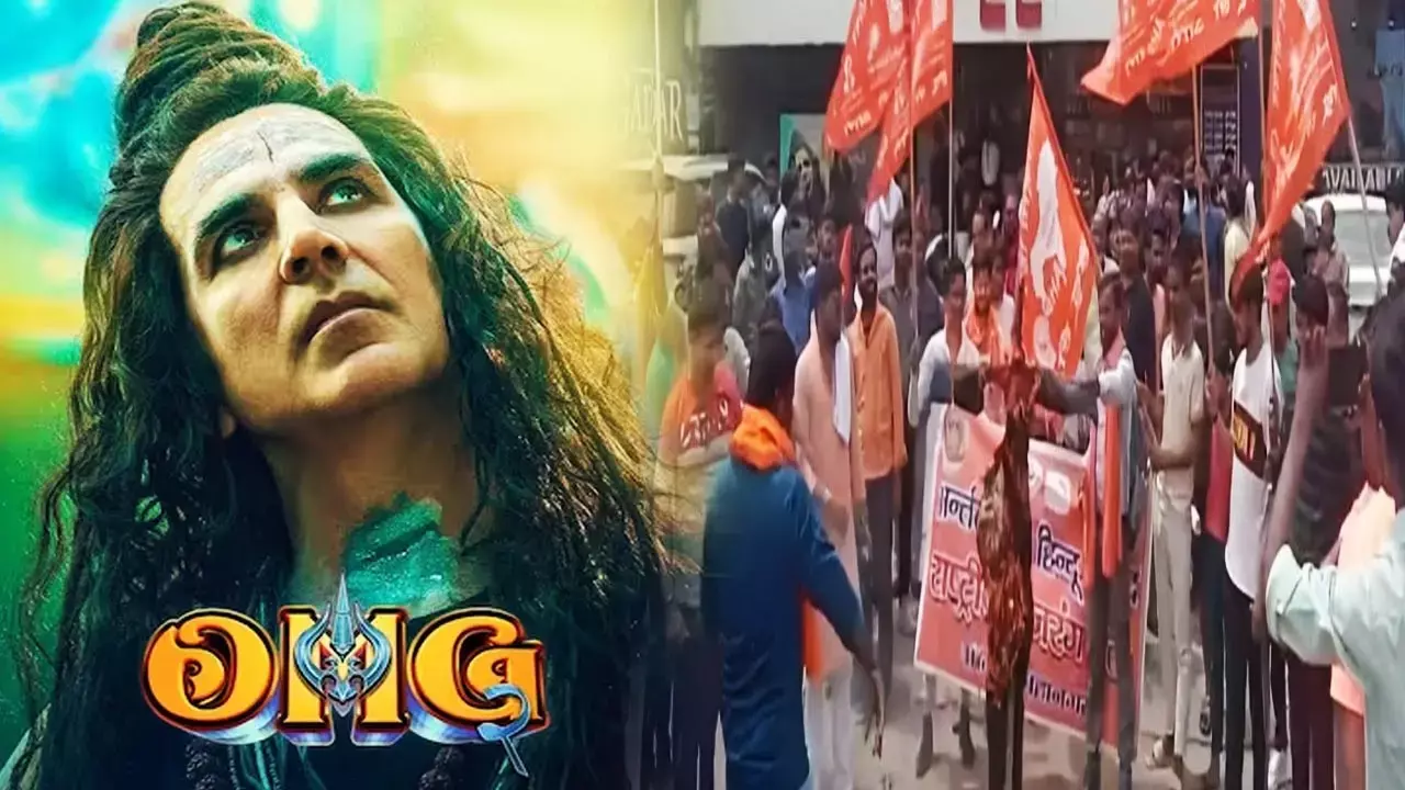 OMG 2 Virodh Pradarshan: फिल्म ओएमजी-2 को लेकर जमकर विवाद, अक्षय कुमार को थप्पड़ मारने वाले को 10 लाख के ईनाम का ऐलान...