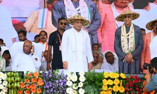 जांजगीर में 467 करोड़ के विकास कार्यों का लोकार्पण मल्लिकार्जुन खड़गे के हाथों, CM भूपेश बोले-छत्तीसगढ़ में किसानों की सरकार