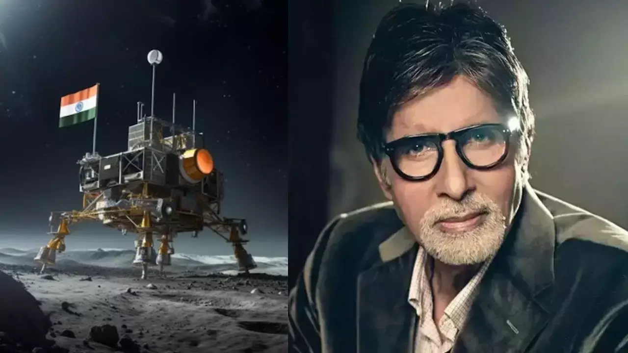 Chandrayaan-3 in Amitabh Bachchan: चंद्रयान की सफल लैंडिंग के लिए अमिताभ बच्चन ने दी शुभकामनाएं, विक्रम की चंदा मामा से मुलाकात पर लिखी गजब की लाइनें...
