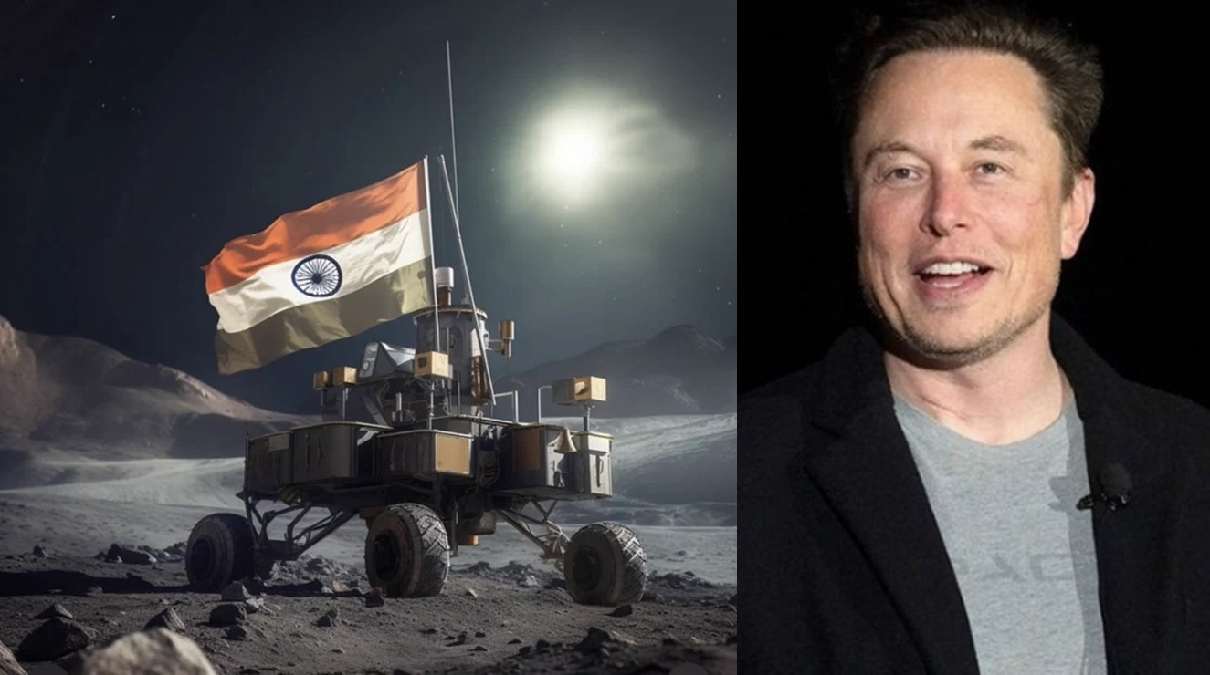 Elon Musk News चंद्रयान3 के चंद्रमा पर उतरने पर मस्क ने की भारत की