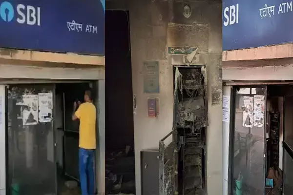 CG Durg News: ATM से 30 लाख की चोरी! गैस कटर से काटकर एटीएम मशीनों से निकाले लाखों रुपये, फिर दोनों मशीनों में लगा दी आग...