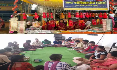 CG-ये राखी है खास, 20 दिव्यांग बना रहे हैं राखी, कीमत 5 रूपए से लेकर 100 रुपए तक