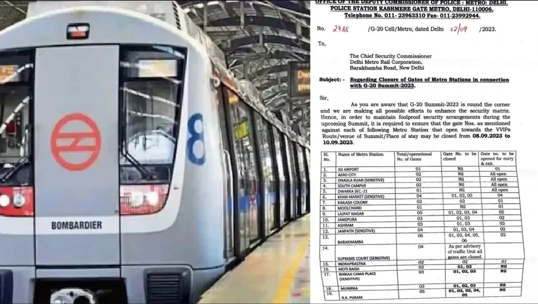 Delhi Metro G20 Guidelines 8 से 10 सितंबर तक बंद रहेंगे दिल्ली मेट्रो के ये स्टेशन जानिए पूरी