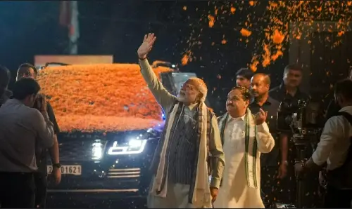 Narendra Modi News: G20 के आयोजन का जश्न, BJP मुख्यालय में PM मोदी का भव्य स्वागत