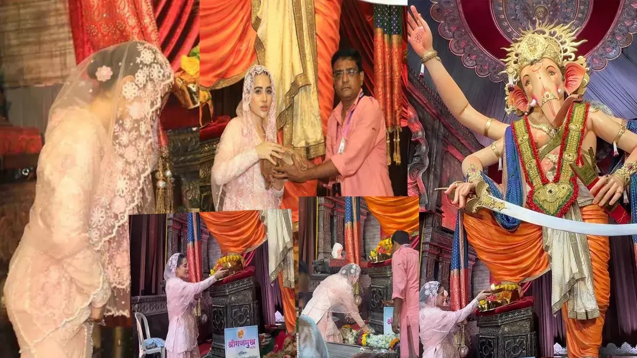 Urfi Javed News : भगवान गणेश जी की भक्ति में डूबीं उर्फी जावेद, लालबाग राजा के दर्शन कर लाया आशीर्वाद, लोग बोले- आज तो...