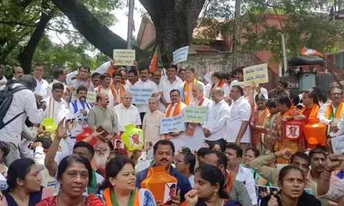 Kaveri Jal Vivad: तमिलनाडु के पानी को लेकर बेंगलुरु में विरोध प्रदर्शन
