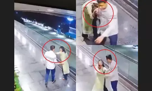 Ahmedabad Crime News: स्पा मालिक ने महिला पर बरसाए थप्पड़, बाल पकड़कर घसीटा, शर्मनाक VIDEO आया सामने