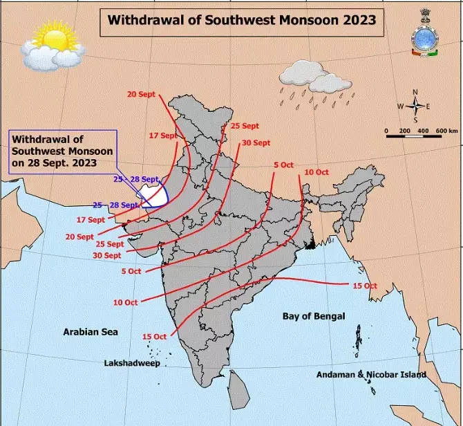 withdrawal of monsoon: मानसून की विदाई: सप्‍ताहभर की देर से शुरू हुई वापसी, जानिए...छत्‍तीसगढ़ से कब लौटेगा मानसून