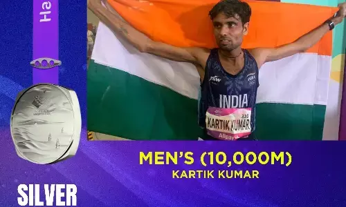 Asian Games 2023: कार्तिक कुमार और गुलवीर सिंह ने पुरुषों की 10,000 मी दौड़ में रजत और कांस्य पदक जीता