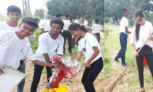 पं. हरिशंकर शुक्ल स्मृति महाविद्यालय में दो दिवसीय स्वच्छता अभियान...