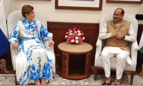 संसद के नए भवन में आने वाली 1st विदेशी मेहमान बनी उपराष्ट्रपति रकेल पेना