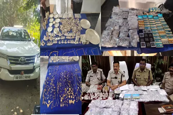 Mahasamund News: कार में भरकर ले जा रहे थे 63 लाख की सोने-चांदी, 5 गिरफ्तार...